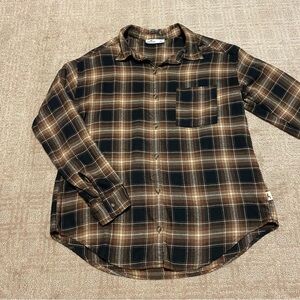 {Hollister} Plaid Long Sleeve Button Down Shirt ~ Size Small